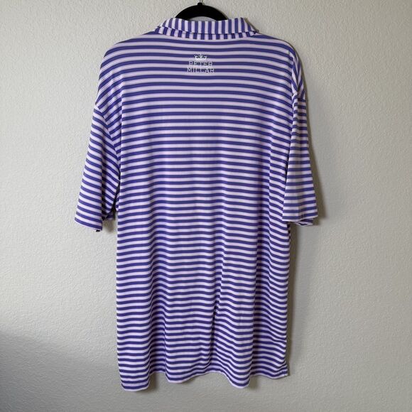 Peter Millar Shirt Mens XL Polo Golf Short Sleeve Summer Comfort Pink/Purple - Picture 2 of 9
